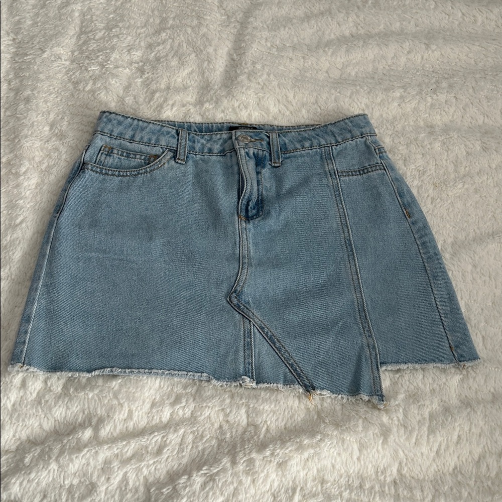 Forever 21 Light Blue Denim Skirt kids size 13/14